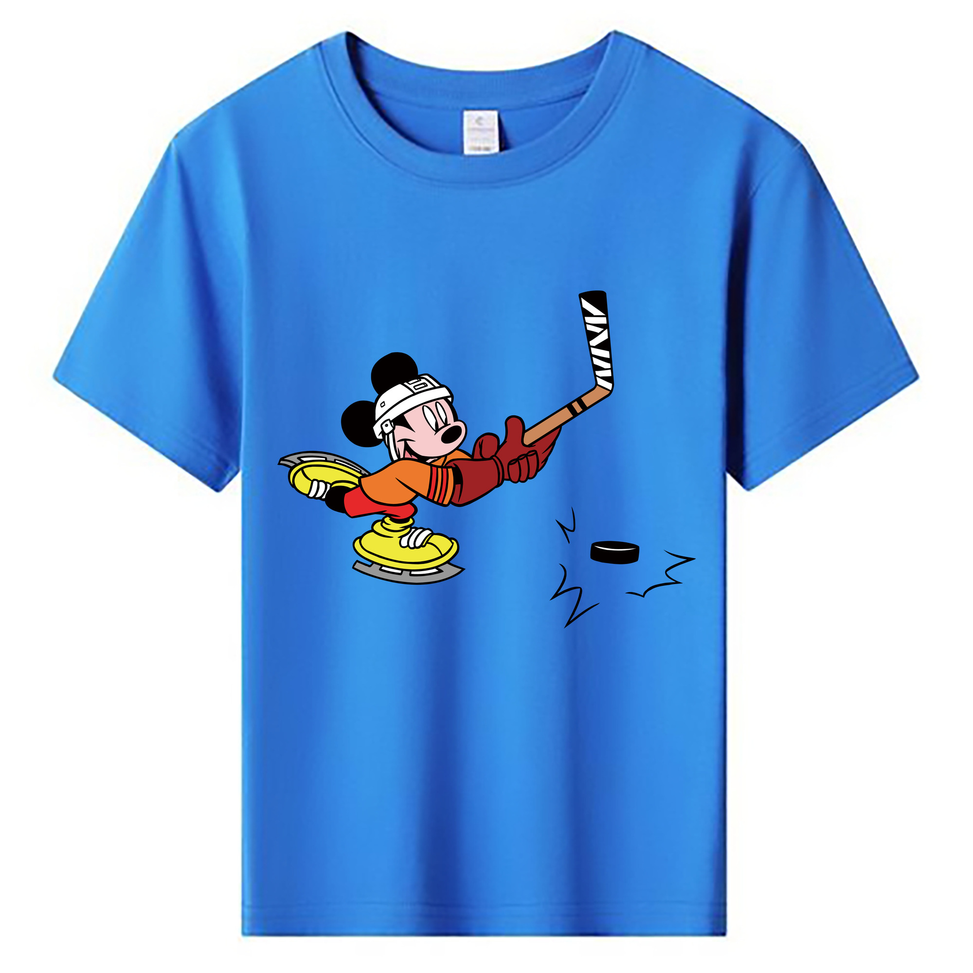 ミッキーマウス Mickey Mouse 綿100％キッズTシャツ（フロントプリント）
